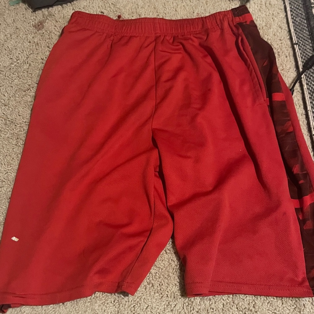 Red Kids Athletic Shorts